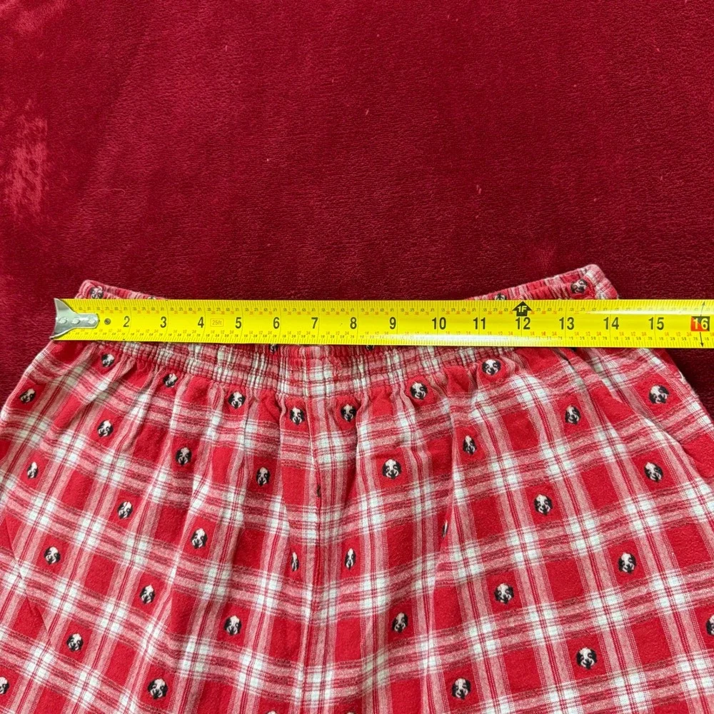Big Dogs Red Plaid Flannel Pajama Pants Mens L/XL Embroidered Dog Lounge Sleep - Picture 4 of 8